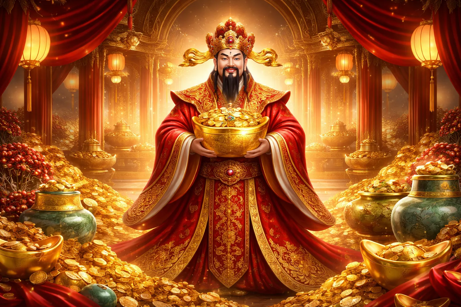 Máy slot chủ đề rồng vàng